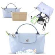 FAYSHOW2 Insert Bag, Storage Bags Felt Linner Bag,  Travel Portable Multi-Pocket Bag Organizer Longchamp Mini Bag
