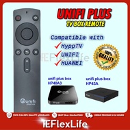 [Ready Stock] Unifi TM HyppTV Box Remote Control / Unifi Plus Box Compatible Remote Control Black HP