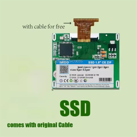 Ipod Classic/Video SSD 128gb Compatible With Ipod Video Gen5/Ipod Classic 6th 7th Gen Factory Direct