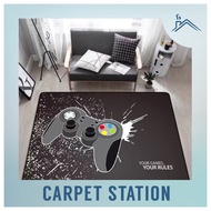 Hiasan Bilik Gaming Alas Kaki Besar Game Controller Joystick Design Carpet Velvet Murah Gaming Chair
