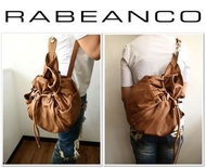 義大利【RABEANCO】蜜糖棕色柔軟羊皮單肩後背包