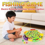 Rotating Game Kids Play Battery Gift Mainan Ikan Toy Children Battery Memancing Fishing Toy