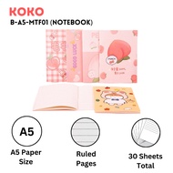 ️H2O ️ A5 Notebook koko contains 30 sheets B-A5-MTF01 Pinky