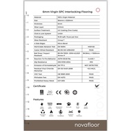 SPC Click Locking 6mm Tebal Waterproof, Termite Proof Myfloor Locking System Vinyl Click Vinyl SPC C