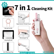 7 IN 1 Keyboard Cleaner Earphone Cleaner Keyboard Cleaning Kit Computer Cleaning Screen Cleaner Kit Multifunction Tool