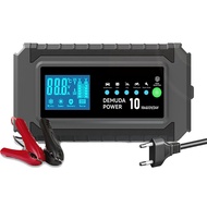 12V 10A Automotive Battery Charger 24V 5A Car Battery Charger Fast Charging for AGM GEL WET Lead Aci