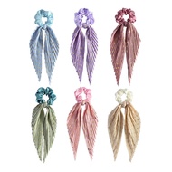 Handmade Crease Hair Tie Retro Streamer Female Ponytail Hair Tie Hair Rope Hair Accessories LW58