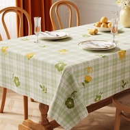 2026 New Style Lambskin Skin-Feel Tablecloth Rinse-Free Waterproof Oil-Proof High-End PVC Rectangula
