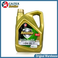 น้ำมันเครื่องยนต์เบนซิน สังเคราะห์แท้ 100% 0W-20 Caltex(คาลเท็กซ์) Pro DS ECO5 (0W-20) ขนาด 4 ลิตร