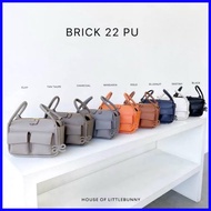 ▩ ℡ ❖ The house of little bunny brick pu bag mall pull out leather shoulder and sling bag (no box)