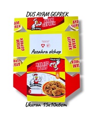 Dus fried chicken / box fried chicken / dos ayam geprek