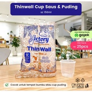 THINWALL SAUCE CUP 150 PLASTIC SAUCE CONTAINER 150 THINWALL CUP TIGHT 150ML / UK 150ML