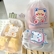 Shoe Storage Bag Random Pattern Dustproof And Moisture-Proof Drawstring Size 30x35cm Waterproof