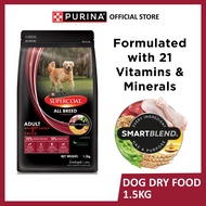 Supercoat Dog Dry Food All Breed Adult Beef 1.5kg