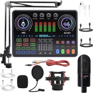DJ20 Sound Card Live Broadcast Equipment Set Anchor Shaking Fast Hand Tik Tok with Goods Mobile Phon