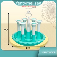 Finishmelisae Plastic Glass Stand / 6-stick Glass Holder / 6-stick Glass Rack / 6-piece Glass Stand 