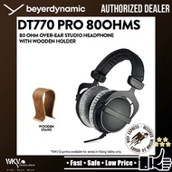 Beyerdynamic DT 770 PRO 80 Ohm Over-Ear Studio Headphones w/Wooden Headphone Holder (DT770PRO)