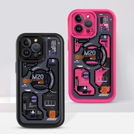 Transparent circuit motherboard Case For OPPO C55 11F V23 Realme 10 2 8 PRO 8I 7i C31 C33 C21 C17 F9