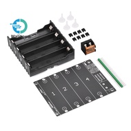 21700 18650 Battery Case Holder 4 Slots 3.7V 14.8 Volt DIY Battery Storage Box in Parallel Plastic B