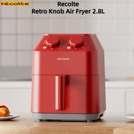 Recolte Retro Knob Type Air Fryer 2.8L Household Oven Integrated Small Electric Fryer