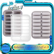 E7G-2 Pcs 14 Cavity Granola Bars Molds, Silicone Bar Mold for Cereal, Sausage, Chocolate, Candy, Butter, Eclair,Gray