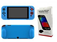 Others - Switch OLED矽膠套OLED一體保護殼/防塵套-藍色（裸裝)+彩盒包裝