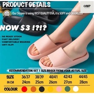 ✅[SG SELLER] Japanese Style men and women couple thick-soled anti slip slippers slides indoor outdoo