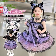 Kuromi princess dress for girls Halloween costumes Kuromi dress for children