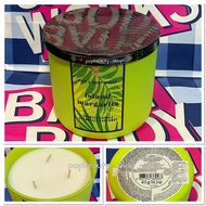 Bath &amp; Body Works Aromatherapy Scented Candle #Island Margarita 411g. บาธ แอนด์ บอดี้ เวิร์ก เทียนหอม 3 ไส้ ขนาดใหญ่สุด