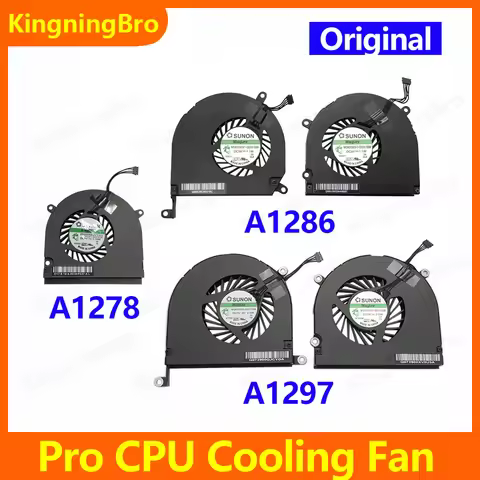 Original Laptop Cooler For Macbook Pro A1278 A1286 A1297 Cooling Fan 2008 2009 2010 2011 2012 Years