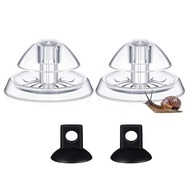 2 Pieces Snail Trap Plastic Aquarium Snail Trap for Fish Tank Clear Snail Catcher Fish Plants Leech Planarian Catch Box for Aquarium Fish Tank