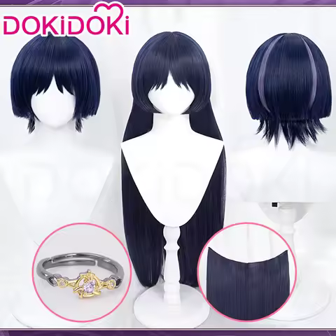 IN STOCK Wanderer Scaramouche Wig Game Genshin Impact Cosplay Wig DokiDoki Halloween Wanderer Blue P