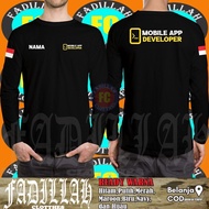 Free Mobile App Developer T-shirt Your Name Long Sleeve DB Distro T-shirt