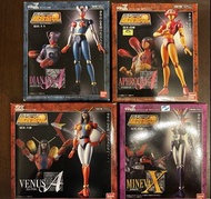 Bandai Soul of Chogokin 超合金魂  GX-11, GX-08, GX-12, GX-09 Figures 鐵甲萬能俠 愛美神/維納斯 / 戴安娜（4盒已開不散）