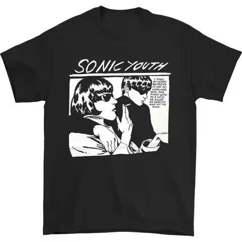 SONIC YOUTH Sonic Youth Band Rock Punk Casual T-Shirt Men's and Women's Luxury Band Brand Top