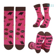 Will Funny Socks for Men Womens Novelty Unisex Halloween Christmas  Funny Saying Socks Cotton Crew S