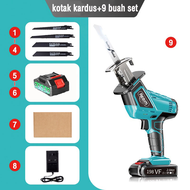 REAIM Reciprocating Chainsaw 198V Gergaji Saw Cordless/Gergaji Mesin/Mini Chainsaw