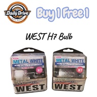 BUY 1 FREE 1 - West H7 Bulb Metal White