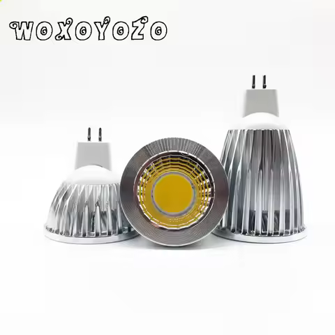 Led Cob Spotlight GU5.3 Led MR16 New High Power MR 6 12V GU 5.3 220V Dimmable Warm Cool White Bulb L