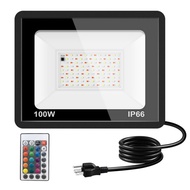 Lampu Sorot Rgb Warna Warni Led 100w / Lampu Sorot Outdoor Led Rgb Warna Warni 100w