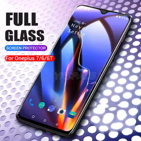 3Pcs Full Cover HD Clear 9H Tempered Glass Film For Oneplus 7 7T 6 6T 5 5T Screen Protector