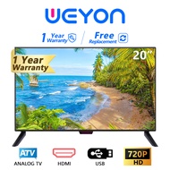 ทีวี โทรทัศน์ โทรทัศน์จอแบน led tv ทีวี 20นิ้ว ทีวีราคาถูกๆ tv led 20 นิ้ว ทีวี WEYON