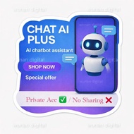 Custom GPT AI stickers logos waterproof with private chat