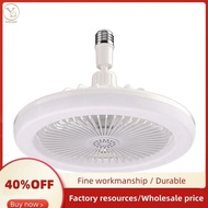 Ceiling Fans with Remote Control and Light Lamp Fan E27 Converter Base LED Lamp Fan Ceiling Fans for Bedroom Living Room