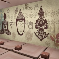 Custom Mural Wallpaper Southeast Asian Thailand Yoga 3D Photo Wall Decoration for Living Room Bedroo