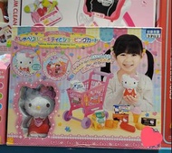 Hello Kitty 玩具 正品 Hello kitty 超級市場及購物車 chatting hello kitty and shopping cart