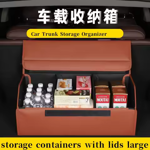 LIMUD Car Trunk Storage Box Foldable For AUDI B8 B9 8T3 8W6 B10 A6 C5 C6 C7 C8 A7 A8 D3 D4 D5 Stowin