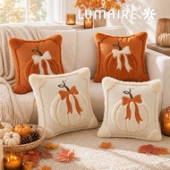 Throw Pillow Sofa Cushion Pillow 45x45 Pumpkin Design Cover and Insert Lumaire Home