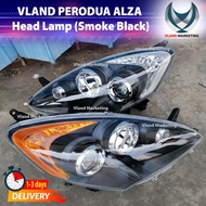 Vland Perodua Alza Head Lamp Headlight Smoke Black 2010 - 2021 Alza lampu depan
