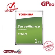 TOSHIBA CCTV S300 1TB SURVEILLANCE HARDDISK (HDWV110UZSVA)